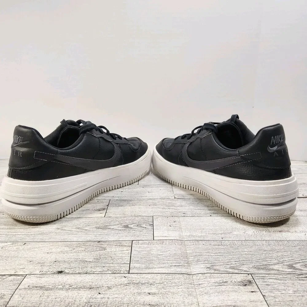 Nike‎ Women's Air Force 1 PLT.AF.ORM Leather Sneakers Size 10 Black DJ9946-001